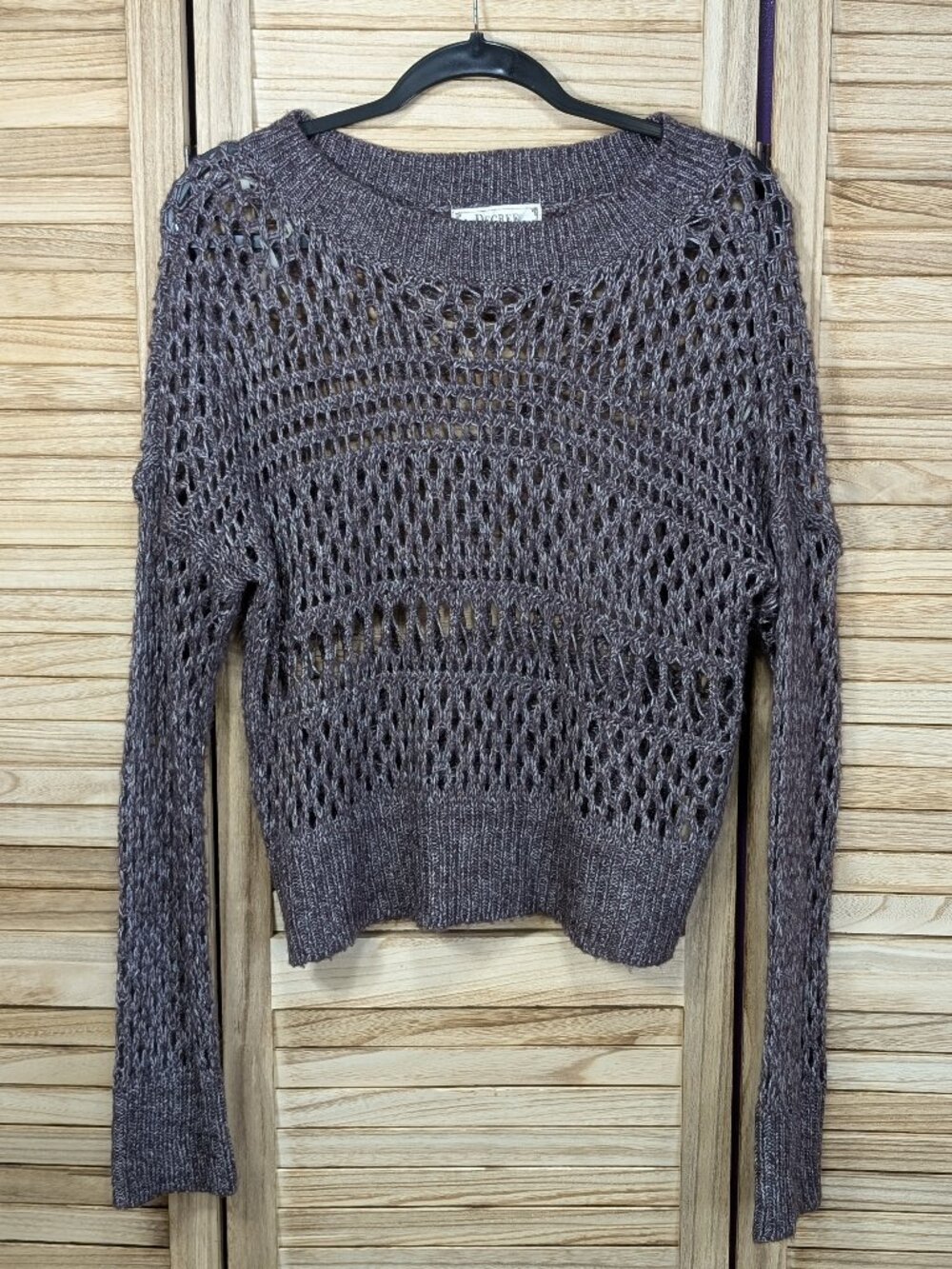 Decree Open Knit Lightweight Sweater Size Medium